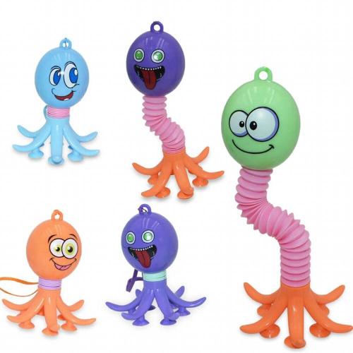 Octopus Tubes Sensory Toys Funny Expression Flexible Tubes Sensory ...