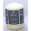 Thick Round White Classic Church Pillar Table Candles Long Burn Time 1