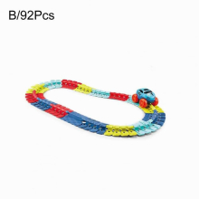 Railway Track Set Plastic Model Train Set Hand-eye Coordination Educational DIY Bend Flexible Race Track