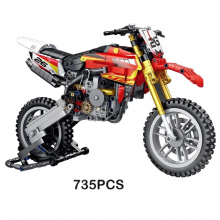 High-tech Expert Construction Racing Motorcycle Car Model Building Block City Speed Race Moto Brick Kids Birthday Boys