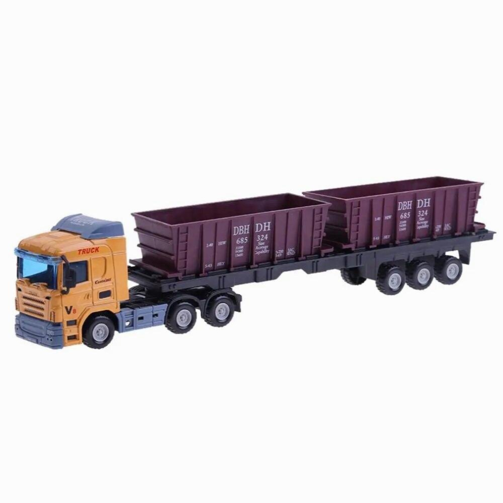 European Transport Container Alloy Truck Vehicle Model Car Toy Simulation Car Toy Gift for Children (Random Color)-image-OPC-PCYWT8M-NEW