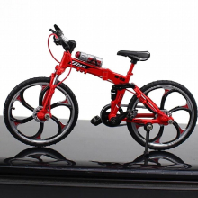 Mini 1:10 Alloy Model Bicycle Diecast Metal Finger Mountain Bike Racing Simulation Adult Collection Toys For Children