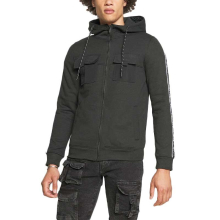 (Jet Black, S) BRAVE SOUL ATTU Mens Pullover Hoodie Fleece