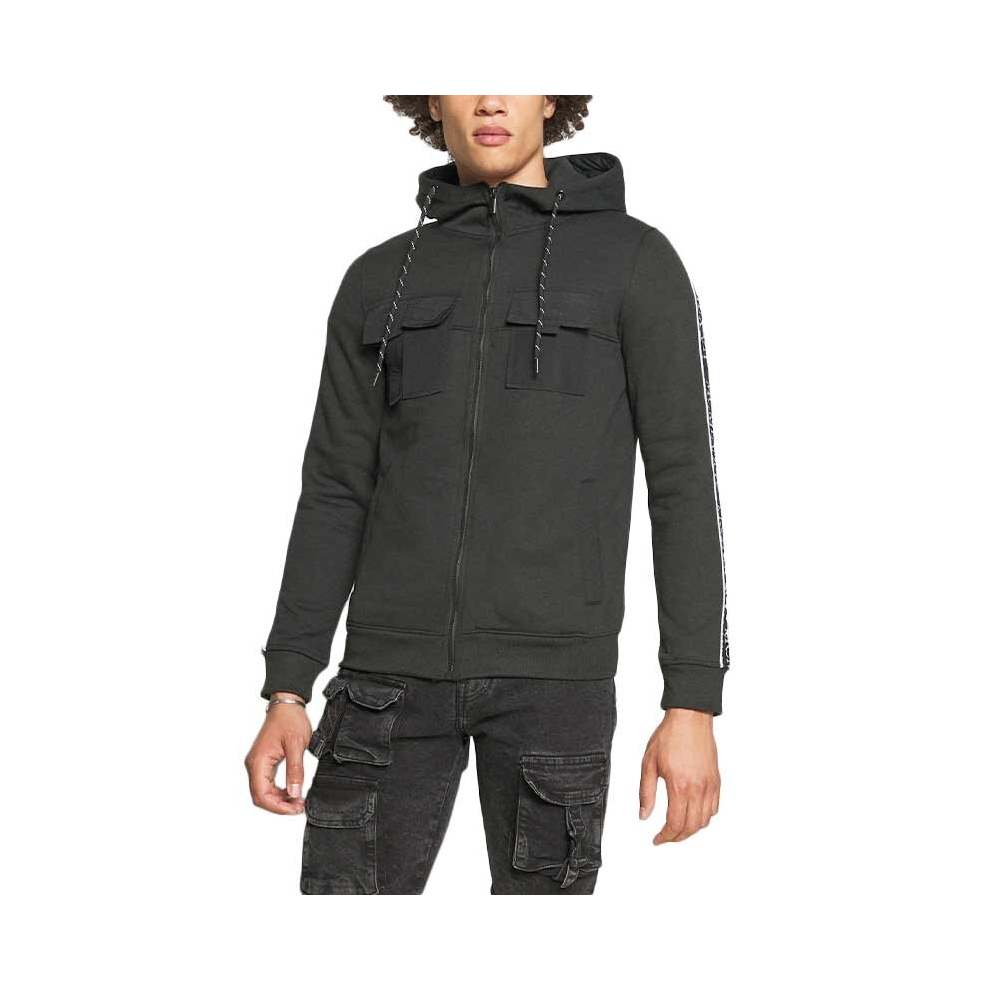 Brave Soul (Jet S) Attu Mens Pullover Hoodie Fleece Black