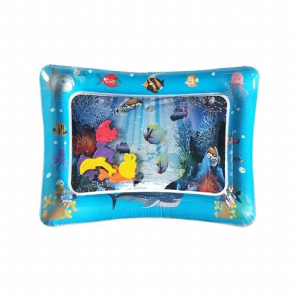 Baby Kids Water Play Mat Inflatable Infants Tummy Time Playmat playmat Toddler for Baby kid Fun Activity Play Center