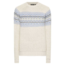 (Oatmeal, M) BRAVE SOUL Mens Jumper Funnel Neck Knitted Sweater