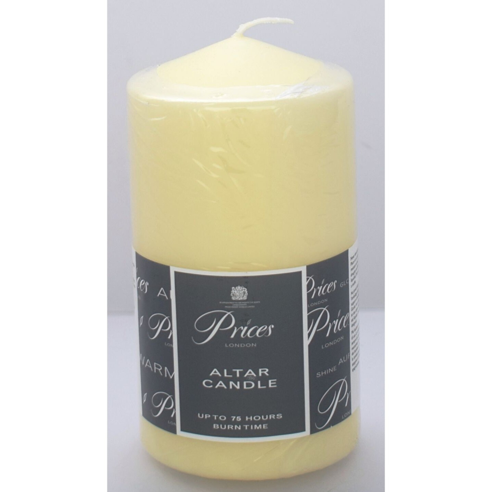 Thick Round White Classic Church Pillar Table Candles Long Burn Time