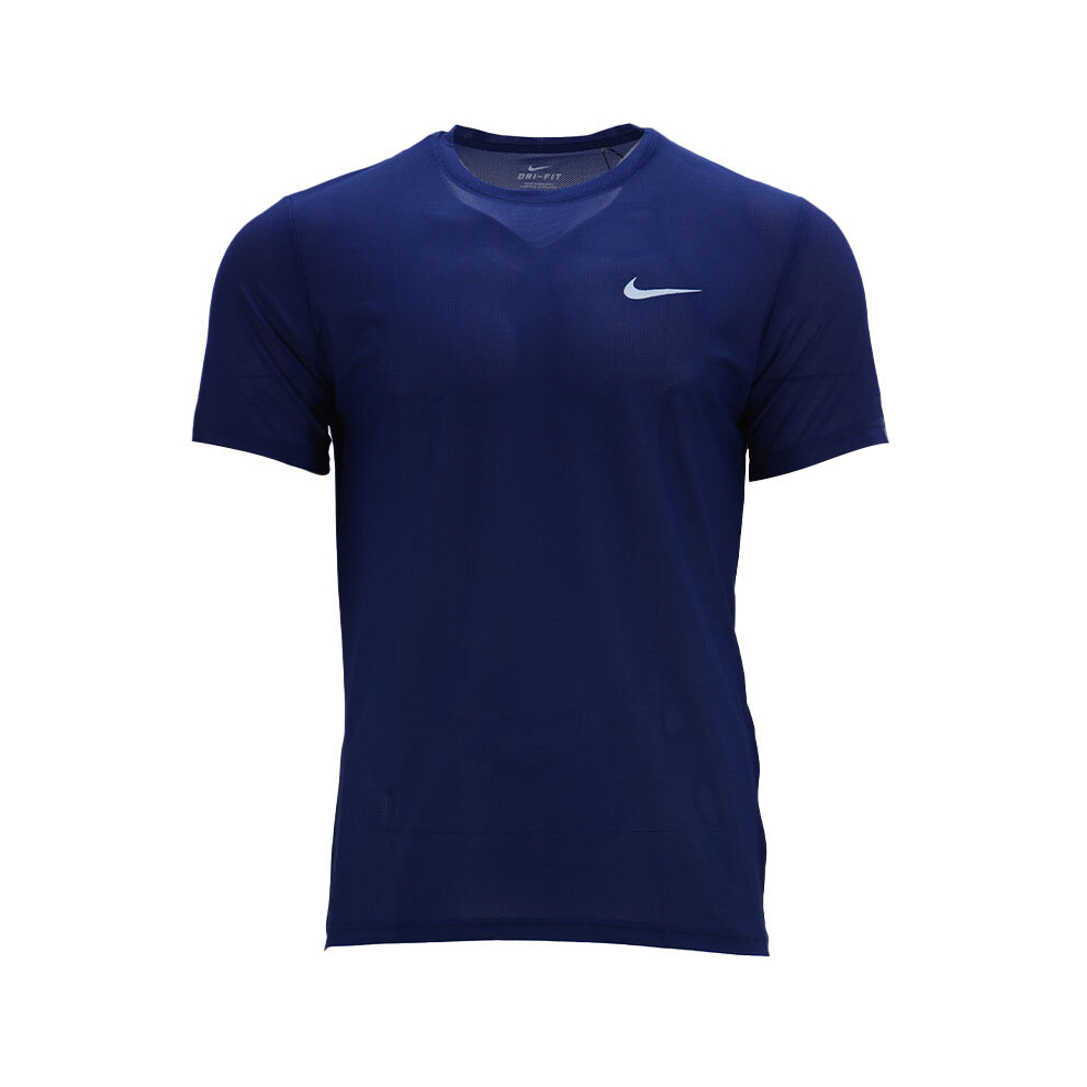 (Navy, S) NIKE Mens T Shirts Breathable Quick Dry Sports Running Top