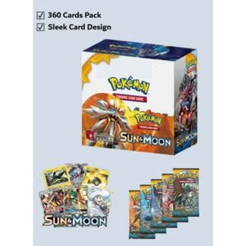 Pokemon Cards 360 Piece Game Pokemon Sun and Moon Cards fun night game Enhance Your Deck and