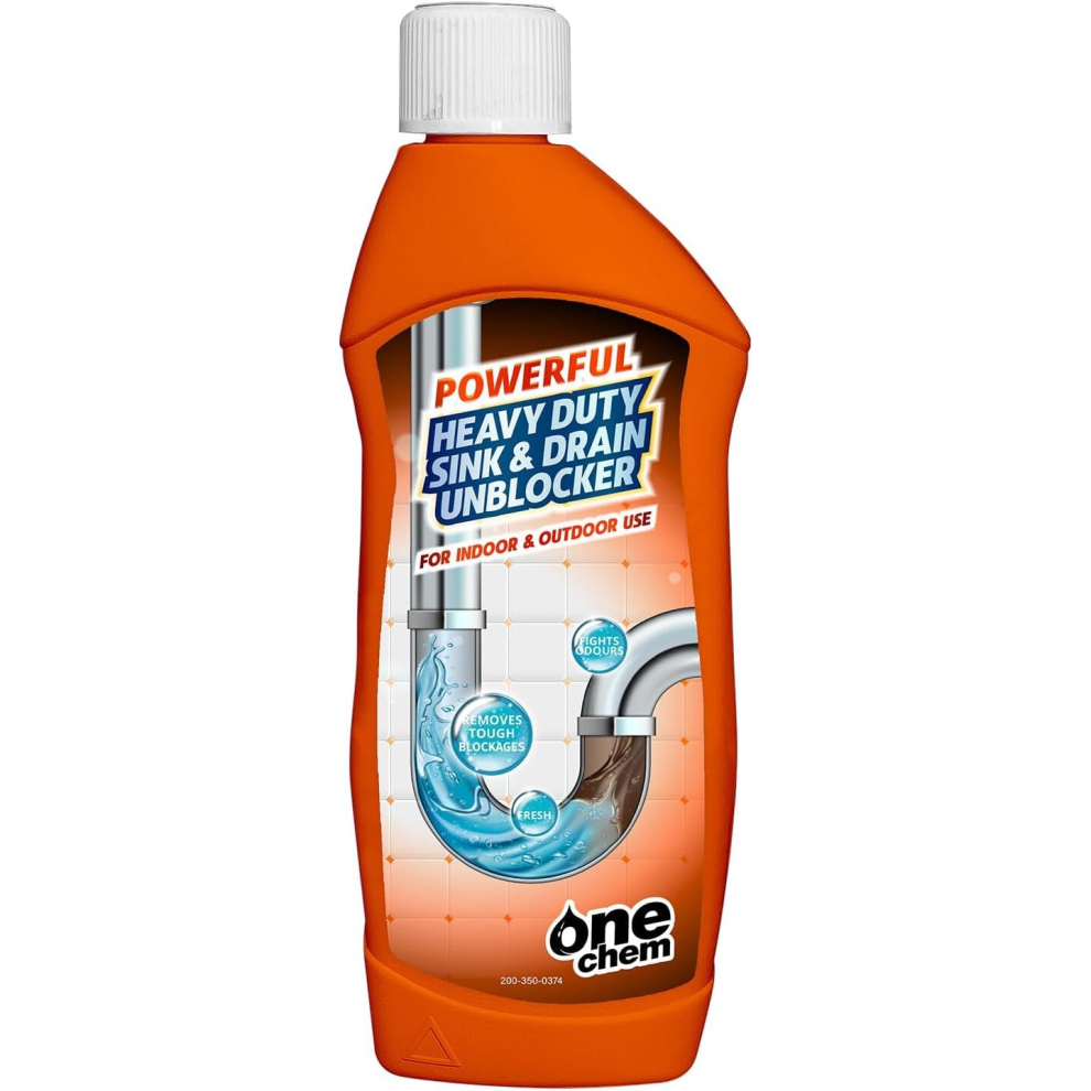 One Chem Heavy Duty Sink and Drain Unblocker 500 ml