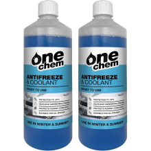 One Chem Antifreeze and Coolant 2 x 1L - Effective to -20