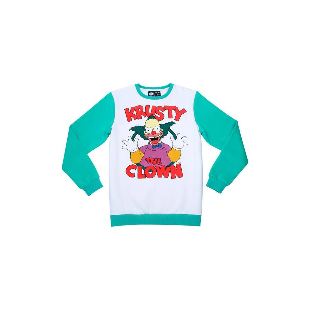 Cakeworthy Krusty The Clown Crewneck Sweater The Simpsons Unisex XL