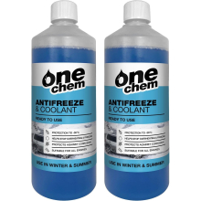 One Chem Antifreeze and Coolant 2 x 1L - Effective to -36