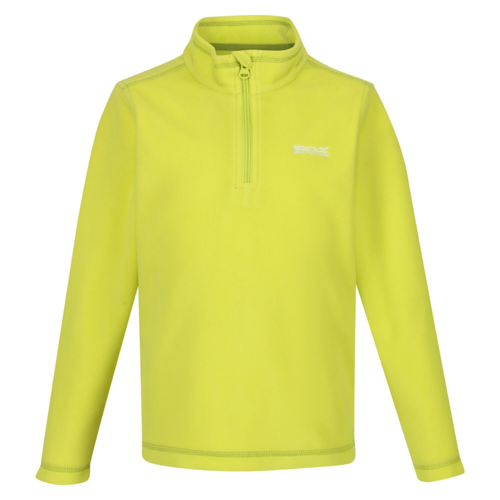 (11-12 Years, Bright Kiwi) Regatta Great Outdoors Childrens/Kids Hot Shot II Half Zip Fleece Top