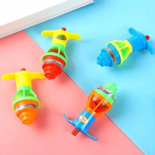 1Pcs kid Spinning Top Flash Luminous Spinning Tops Toy Colorful Top Ejection Toy Flashing Led Gyroscope Children Classic Toys