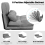 Casart 3 IN 1 Folding Lazy Sofa Bed Floor Sleeper Seat 6-Position Adjustable 2 Pillows 4