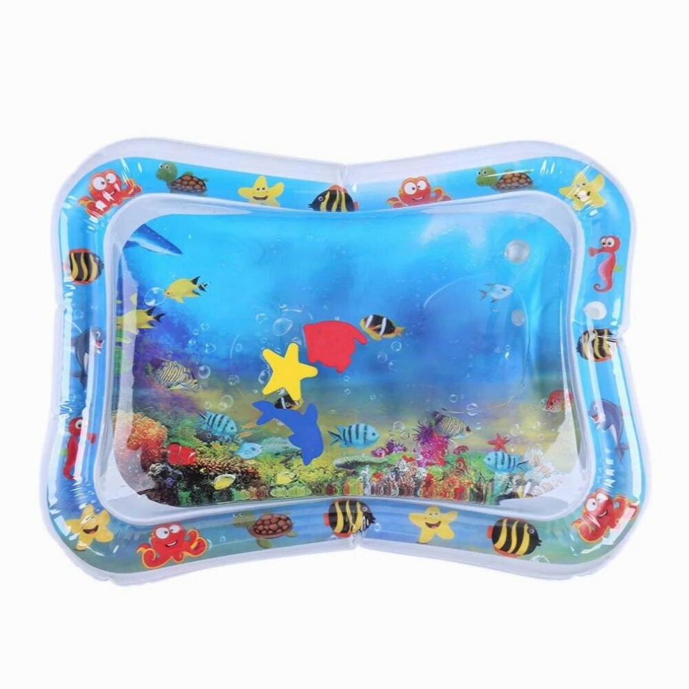Baby Kids Water Play Mat Summer Inflatable PVC Infant Tummy Time Playmat Cushion