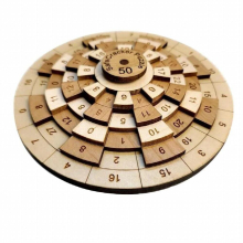 Mind Boggling Safecracker 50 Puzzle Classic Math Numbers Wood Puzzles Game for Adults Kids