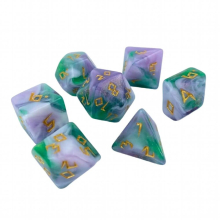 7Pcs Sided Dices Standard Acrylic Role Playing Dice for Kids Toy Board Game Teaching Props Party Favors Creative
