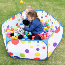 Ball Pits Tent Foldable Children Play Tent Cartoon Ball Pit Pool for Indoor Outdoor Sports Educational Portable Kids Toys Gift