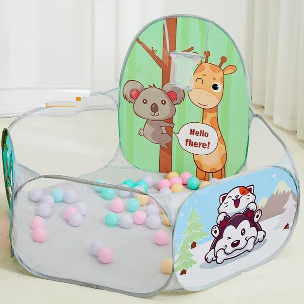 1.2M Baby Ocean Ball Pit Playpen Tent Indoor Outdoor Toys Animal Ball Pool with Basket for Kids Children Playtent Kids Gift
