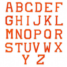2 Sets/52pcs 26 Letter Cloth Patch Stickers Fabric Jean Patches Embroidered Parches Para Decorativos Men Kids Clothing