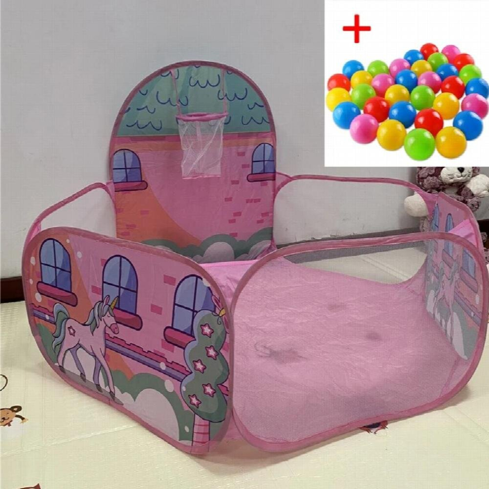 Foldable Children Ball Pool Tent Shootable Ball Pit Play Tent Easy Clean Durable Parent-Child Interaction for Kids