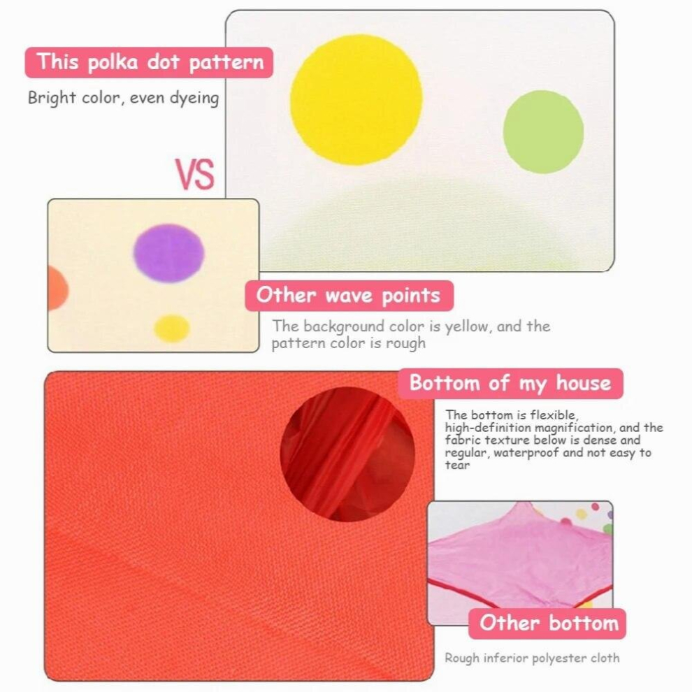 Children Play Ball Tent Foldable Waterpoof Ocean Ball Pit Pool Easy Clean Breathable Durable for Indoor Outdoor Activity