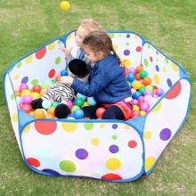 Childrens Pool Balls Portable Foldable Play Tent Cartoon Ball Pit Ocean Balls Pool In/Outdoor Sports Educational Toy For Kids