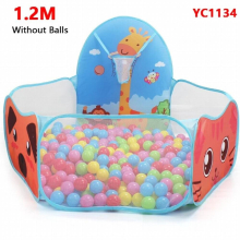 1.2M Childrens Pool Balls Folding Kid Play Tent Cartoon Ball Pit Pool Portable Outdoor Indoor Baby Ball Pit with Basket For Kid