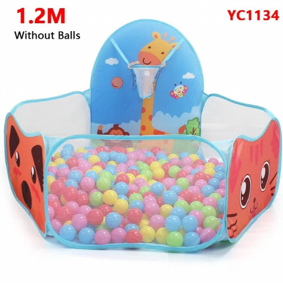 1.2M Childrens Pool Balls Folding Kid Play Tent Cartoon Ball Pit Pool Portable Outdoor Indoor Baby Ball Pit with Basket For Kid