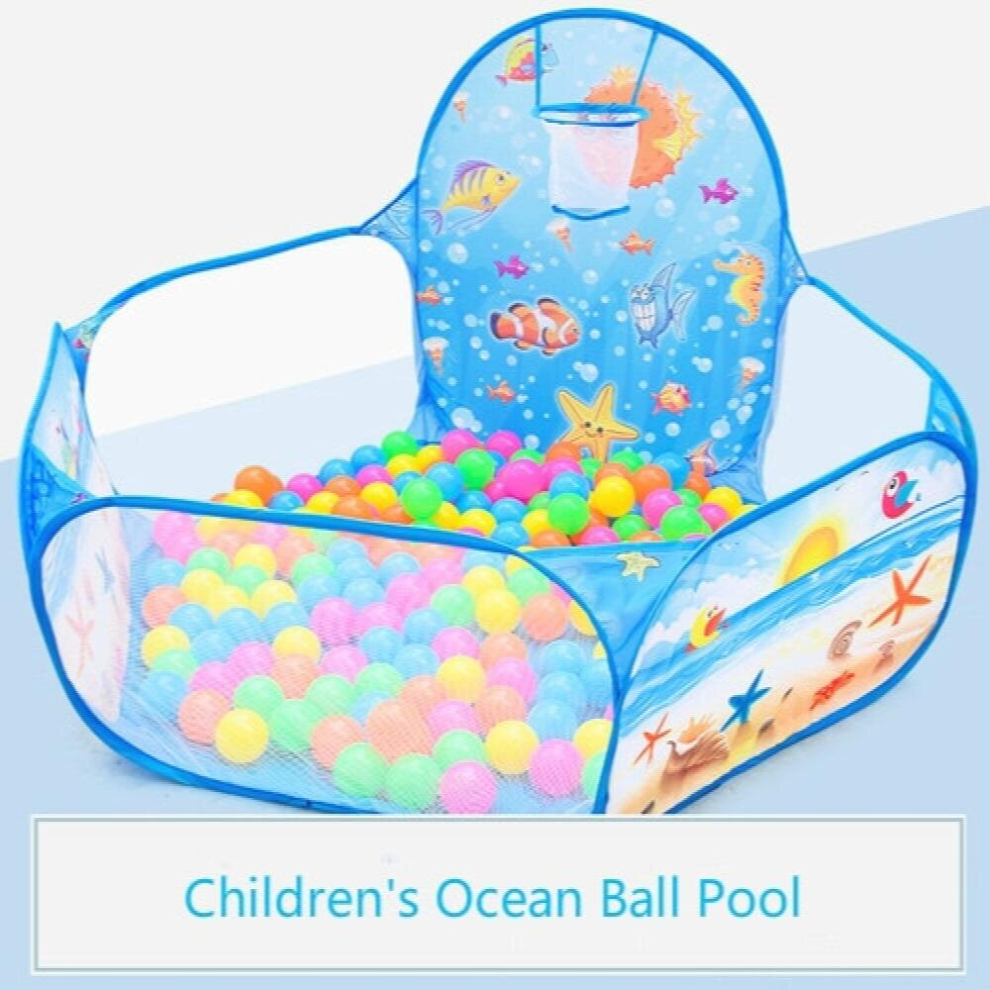 Cartoon Folding Indoor Ocean Ball Pool Layout Fence Baby Game House Childrens Tent Wave Ball Pool Kids Girl Room Decor