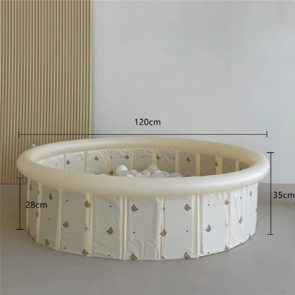 INS Baby Round Ocean Ball Pool Pit Indoor Playground Inflatable Cartoon Toys Childrens Playpen Fence Kids Safety Room Decor
