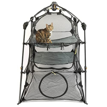 Outback Jack Outdoor Cat Enclosure Kitty Katio/Catio For Indoor (Portable Tent,Outdoor Tent,Cat Tunnel,& Playhouse) Play Tent & Small Animal,Outdoor