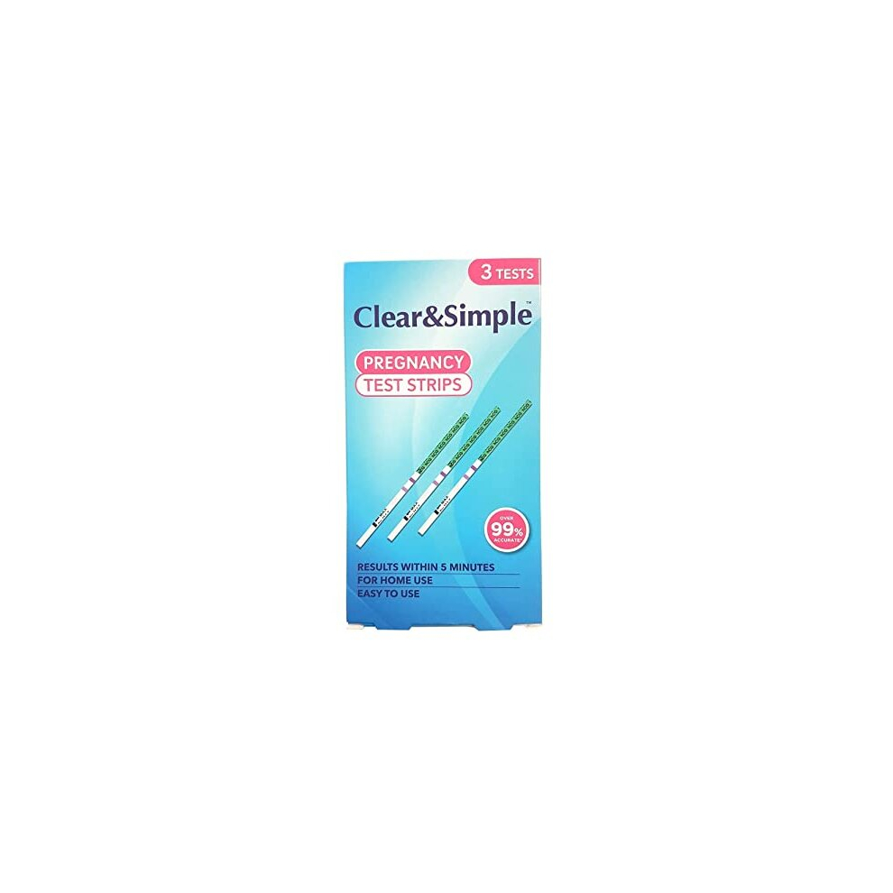 Clear & Simple Clear And Simple Hcg Pregnancy Test Strips - Pack Of 3 Test Strips
