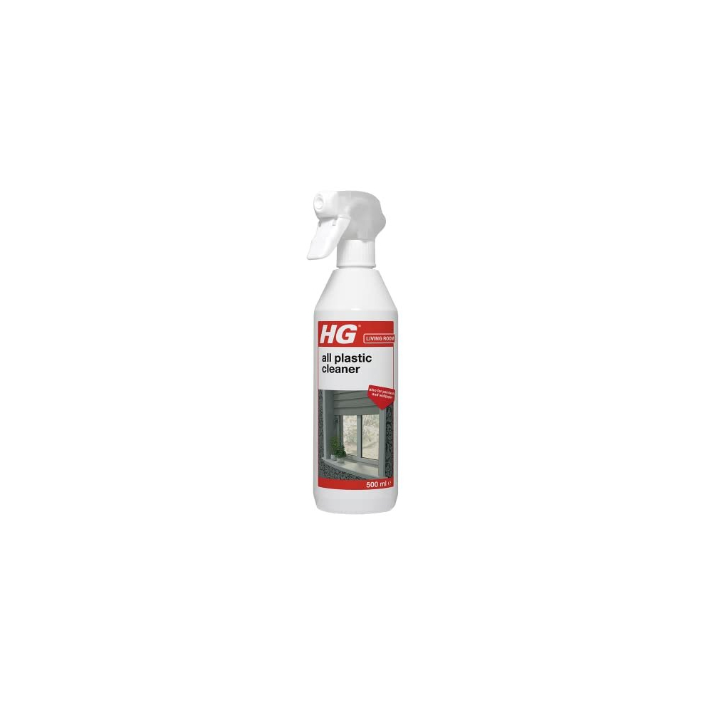 HG All Plastic Cleaner, Multi-Use Interior Cleaning Formula for UPVC, Window Frames, Cupboards, Wallpaper, Plexiglass & Paintwork, Biodegradable Safe