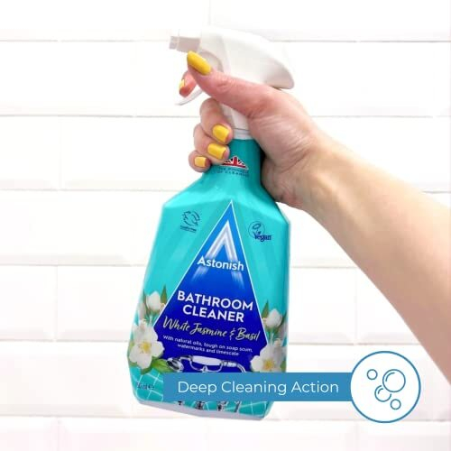 Astonish Astonish White Jasmine & Basil Bathroom Cleaner Spray, 750ml 2