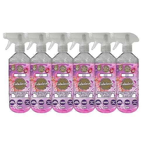Fabulosa Fabulosa Antibacterial Disinfectant Spray, All Purpose Multi Surface Cleaner, 500ml, 6 pack, Exotic