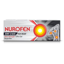 Nurofen Joint & Back Pain Relief Max Strength 10% Gel Ibuprofen, 40g