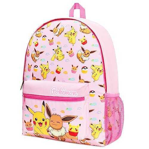 Pokemon Backpack Kids School Bag Boys Girls Teens Pikachu Eevee ...