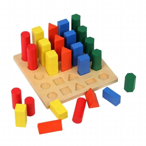 Wooden Educational Preschool for Geometric Shape Recognition 1