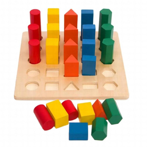 Wooden Educational Preschool for Geometric Shape Recognition 2