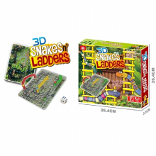 3D Snake N Ladders Board Game Toy Chess Game Interactive Desktop Party Toy Interactive Party Games Ludo Christmas Board Games