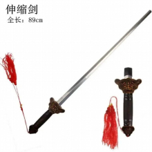 Chinese Tai Chi Sword Retractable Sword Outdoor Sports Toy Classic Tassel Sword Performance Prop Sports Accessories
