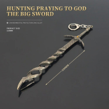 Eldens Ring of Law Game Peripheral Gods Prayer Great Sword and Meaningful Boys Gift Keychain