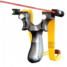 Professional Slingshot With Level High Precision Instrument For Outdoor Catapult Slingshot Balls Laser Aiming Shooting