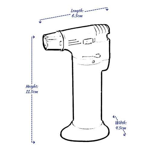 Alpina Creme Brulee Burner Cordless Refillable Gas Blow Torch Lighter Mini 2