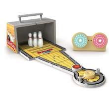 Storage Function Plastic Strategy Toy Table Top Bowling Game For 4+ Kids
