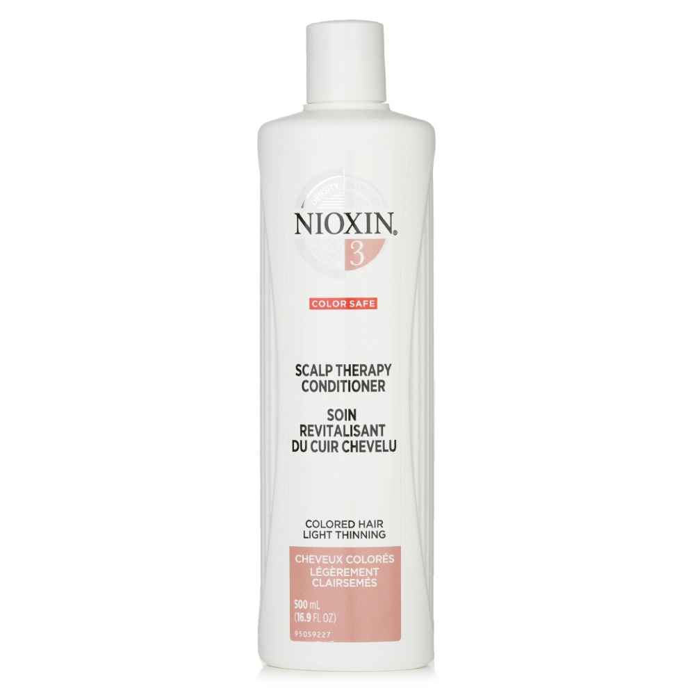 Nioxin   - Density System 3 Scalp Therapy Conditioner (Colored Hair, Light Thinning, Color Safe) 305059   - 500ml/16.9oz