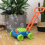Creative Pushing Car Automatic Bubble Machine Maker Blower Baby Kids Toy Gift Bubble Machine Plastic Automatic Bubble Blower 3